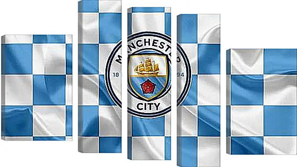 Модульная картина - Эмблема Манчестер Сити. Manchester City.