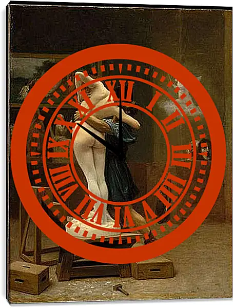 Часы картина - Pygmalion and Galatea - Пигмалион и Галатея. Жан-Леон Жером