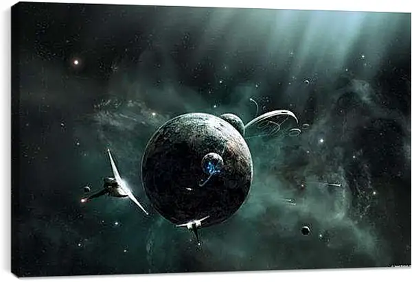 Постер на подрамнике - Космос