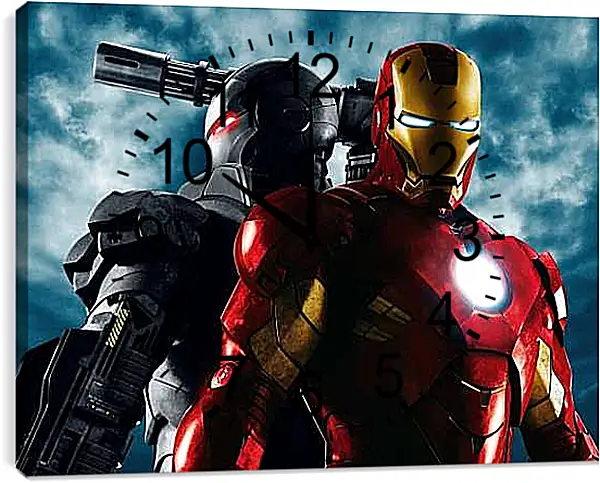Часы картина - Железный человек. Iron Man