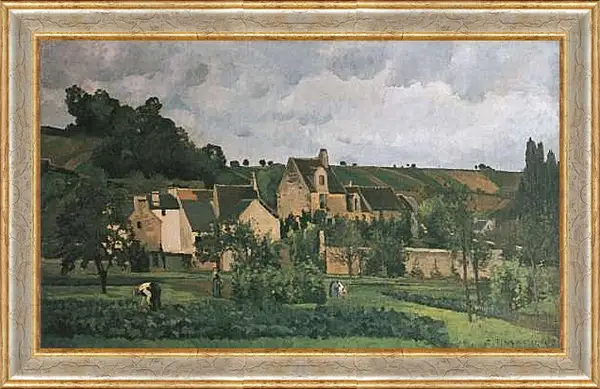 Картина в раме - Эрмитаж в Понтуазе. Камиль Писсарро