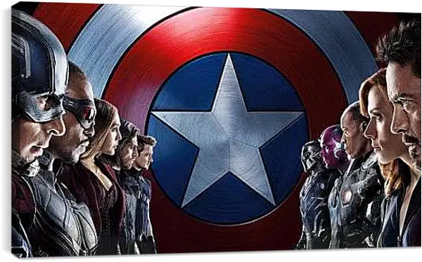 Постер на подрамнике - Капитан Америка