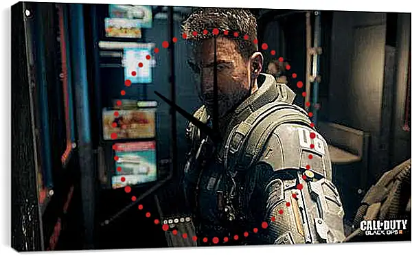 Часы картина - Call Of Duty: Black Ops III