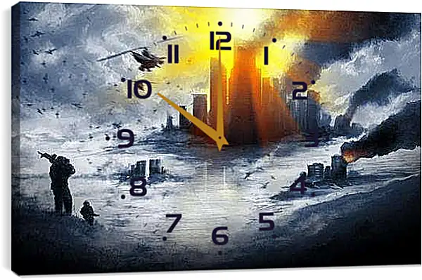 Часы картина - Battlefield 4