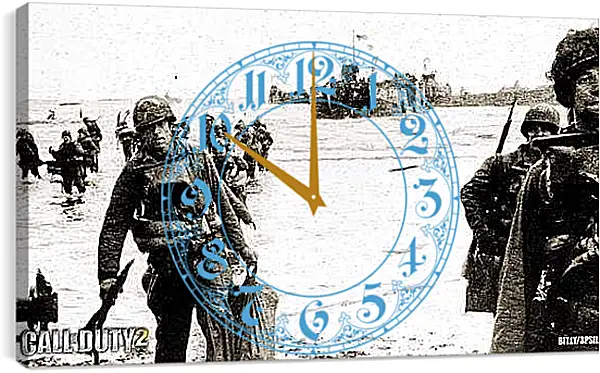 Часы картина - Call Of Duty 2