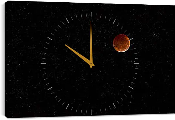 Часы картина - Космос