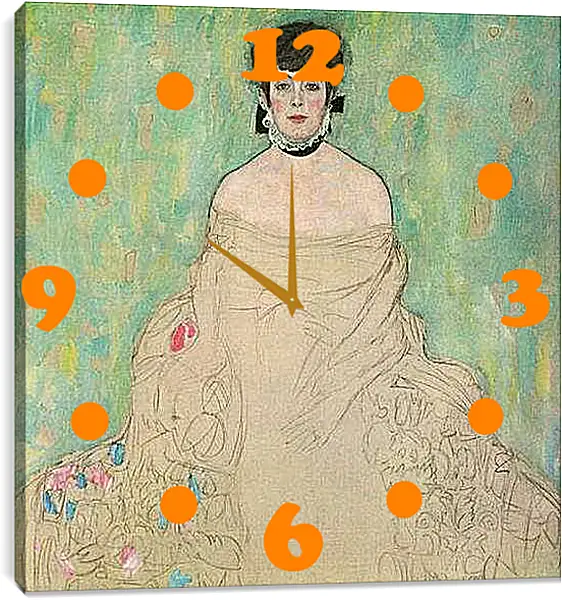 Часы картина - Bildnis Amalie Zuckerkandl. Густав Климт