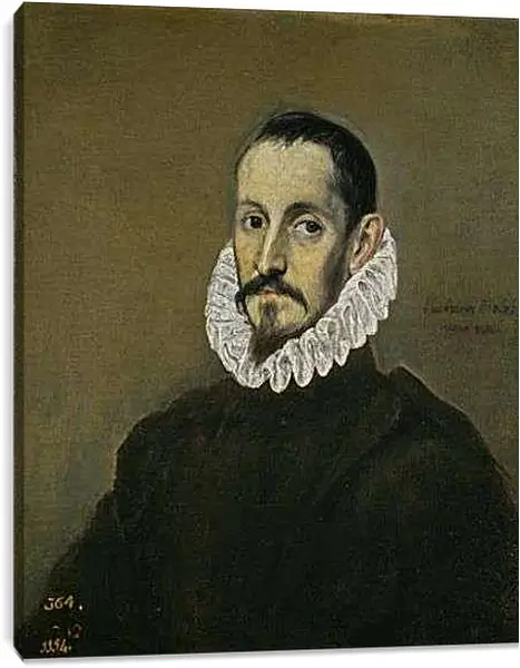 Постер на подрамнике - A Nobleman. Эль Греко