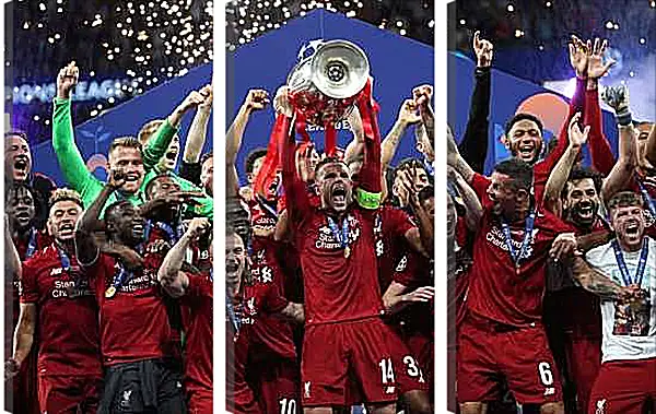 Модульная картина - Победа в Лиге Чемпионов. Ливерпуль. Liverpool