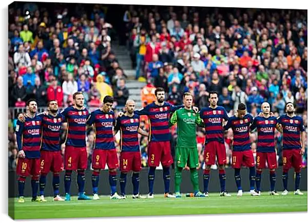 Постер на подрамнике - ФК Барселона. FC Barcelona