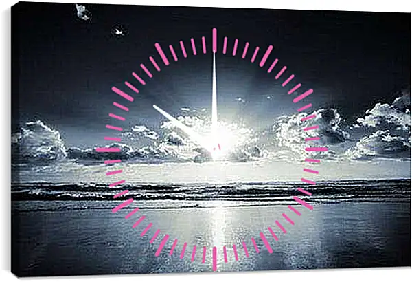 Часы картина - Восход солнца