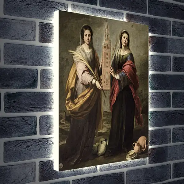 Лайтбокс световая панель - Святая Юста и Святая Руфина. Бартоломе Эстебан Мурильо