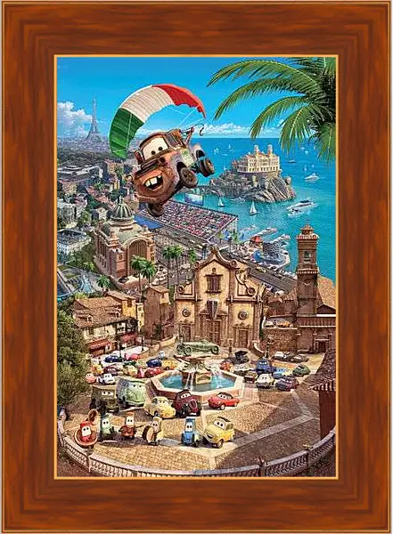 Картина в раме - Тачки