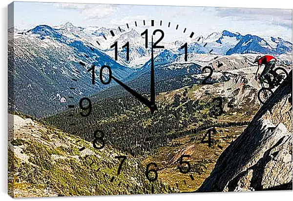 Часы картина - Спуск с горы