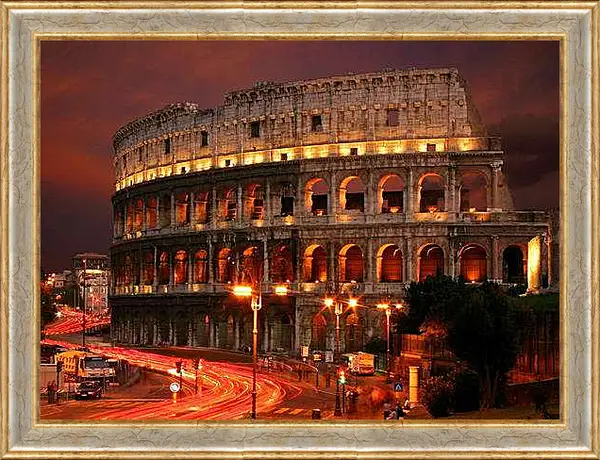 Картина в раме - Рим. Колизей.