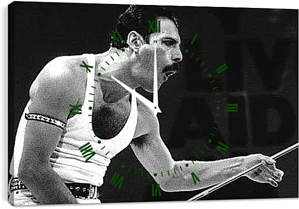 Часы картина - Энергетика Фреди Меркьюри