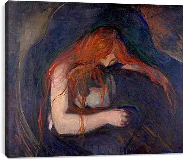 Постер на подрамнике - Vampire. Вампир. Эдвард Мунк
