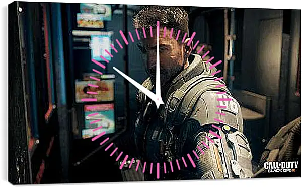 Часы картина - Call Of Duty: Black Ops III
