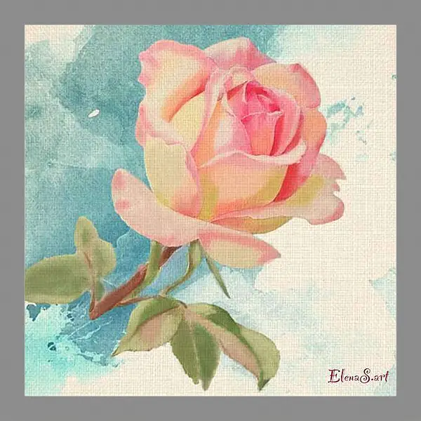 Картина в раме - Rose 2