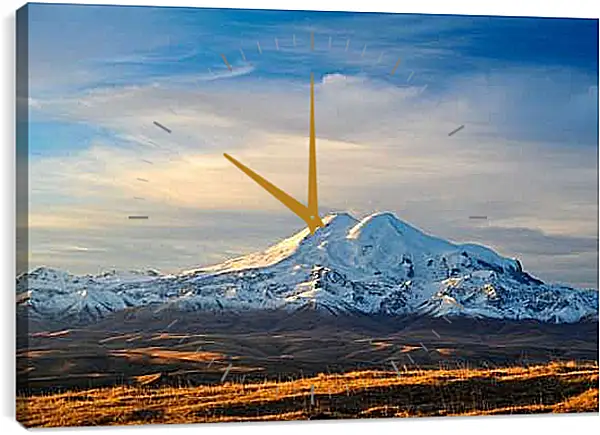 Часы картина - Гора Эльбрус 2