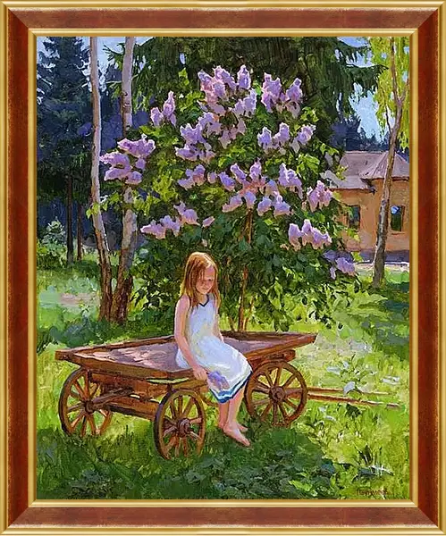 Картина в раме - Весна