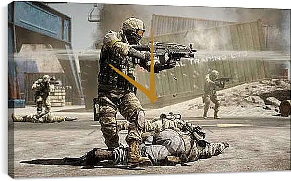 Часы картина - Battlefield: Bad Company 2