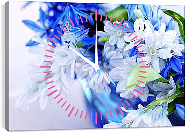 Часы картина - Весенний цвет