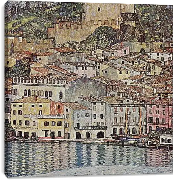 Постер на подрамнике - Malcesine am Gardasee. Густав Климт