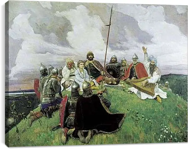 Постер на подрамнике - Баян. Виктор Васнецов