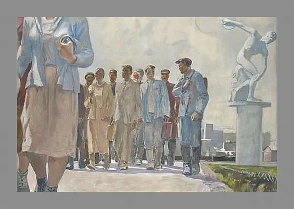 Картина в раме - Герои первой пятилетки. Александр Дейнека