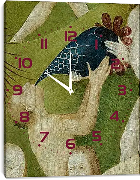 Часы картина - Drinking man. Иероним Босх