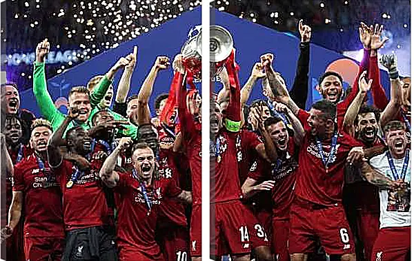 Модульная картина - Победа в Лиге Чемпионов. Ливерпуль. Liverpool