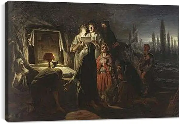 Постер на подрамнике - Первые христиане в Киеве. Перов Василий