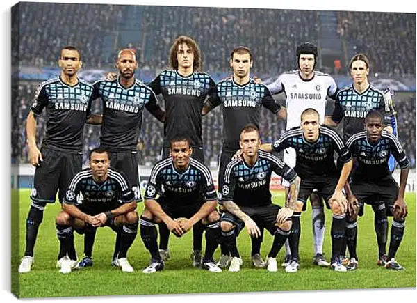 Постер на подрамнике - Фото перед матчем ФК Челси. FC Chelsea