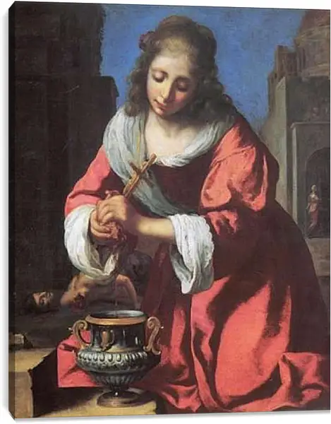 Постер на подрамнике - Saint Praxidis. Ян (Йоханнес) Вермеер