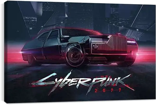Постер на подрамнике - Cyberpunk 2077