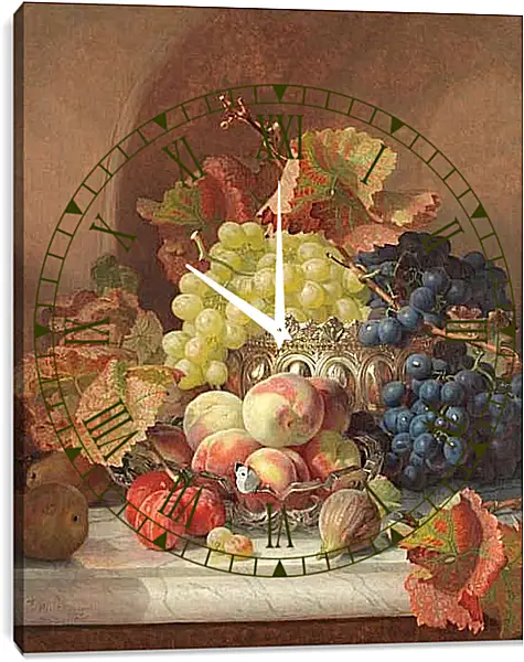 Часы картина - Натюрморт. Стэннард Элоиза Гарриет