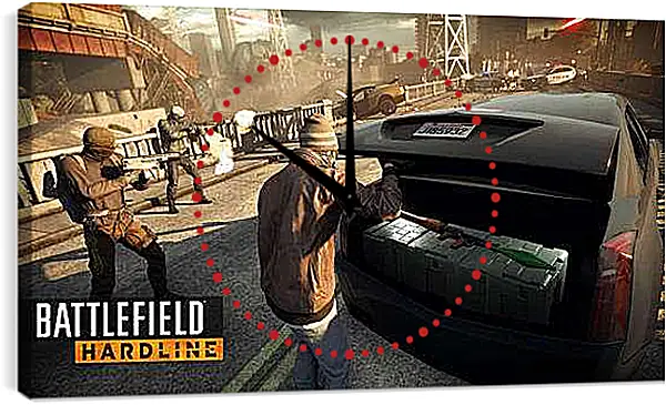 Часы картина - Battlefield: Hardline