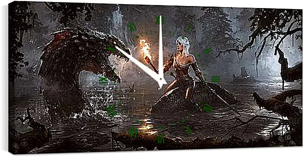 Часы картина - The Witcher 3: Wild Hunt