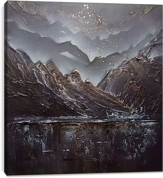 Постер на подрамнике - Горы. (неизвестно)