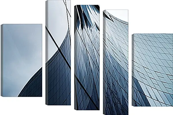 Модульная картина - Время и стекло 4