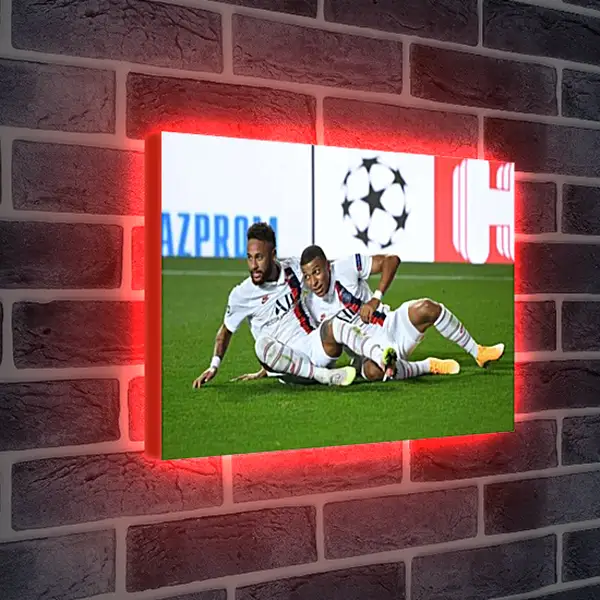 Лайтбокс световая панель - Неймар и Мбаппе