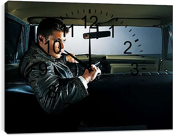 Часы картина - Дженсен Эклс. Jensen Ackles