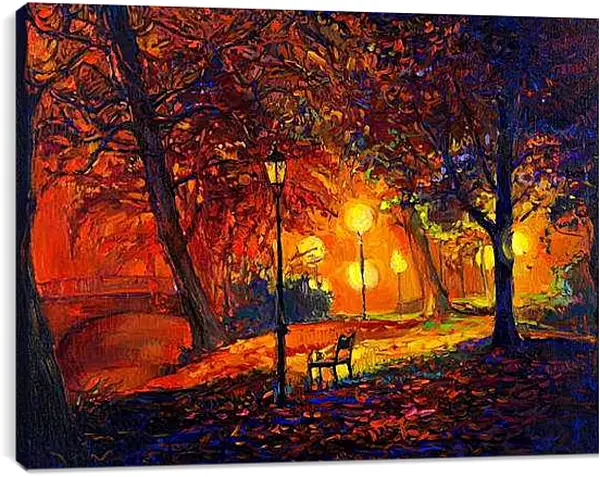 Постер на подрамнике - Одинокая осень