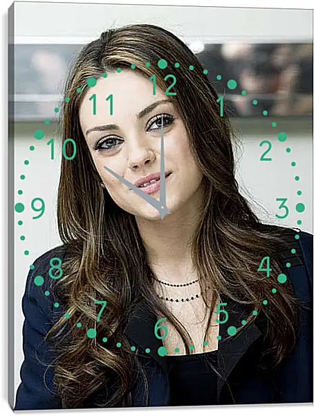 Часы картина - Мила Кунис. Mila Kunis