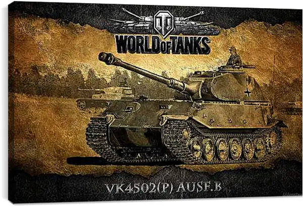 Постер на подрамнике - World Of Tanks