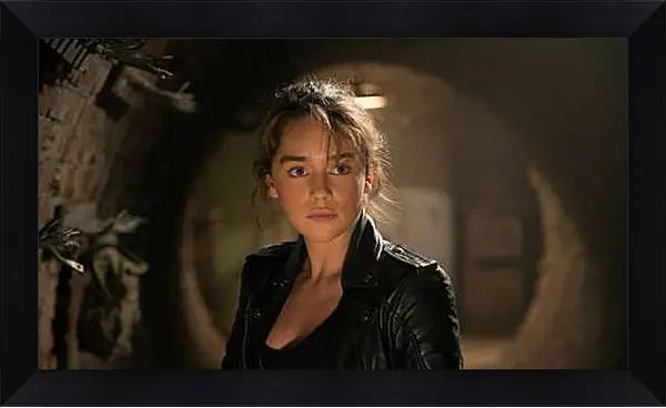 Картина в раме - Эмилия Кларк. Туннель. Терминатор Генезис