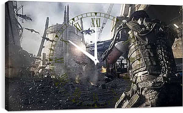 Часы картина - Call Of Duty: Advanced Warfare