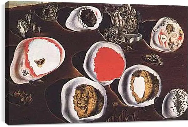 Постер на подрамнике - Accommodations of Desire. Сальвадор Дали