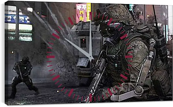Часы картина - Call Of Duty: Advanced Warfare